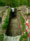 18.) March 2004 looking up trench.