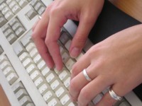 Hands on the keyboard