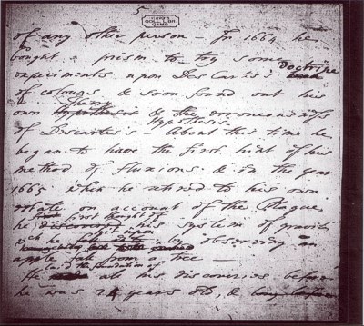 Notes on Newton's life