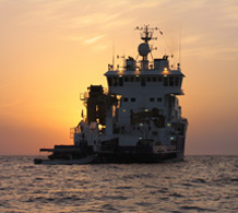 MV Midyan, Saudi Aramco, at anchor in the Farasan Islands, 2006
