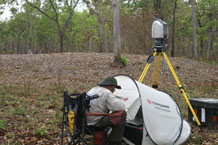 Scanner in use at Weipa mound