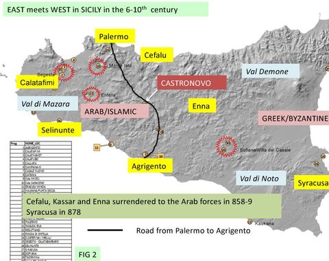 FIG 2: Regime change in Sicily, 6th to 11th century