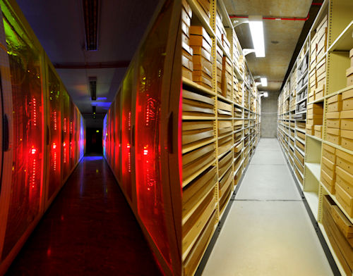IT services data centre and Borthwick strongroom
