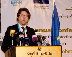 Martin Jones delivers EFRR refugee protection conference keynote speech