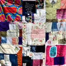 Quilt by Mexican embroidery artist Rosa Borras'