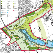 Map showing the extent of the Heslington East development