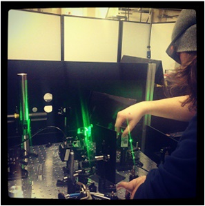 Optimizing the laser alignment into the mass spectrometer
