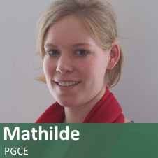 PGCE Student Mathilde Hazenberg