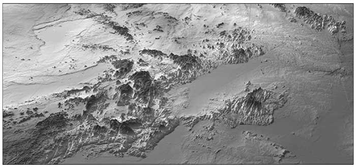 3D Elevation from the Suttle Radar Topography Mission