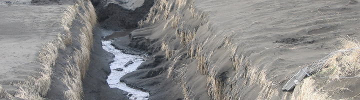 Stream near eyjafjallajokull volcano