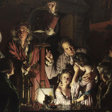 Detail from An Experiment on a Bird in an Air Pump by Joseph Wright of Derby, 1768