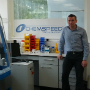 Professor Ian Fairlamb with the ChemSpeed equipment