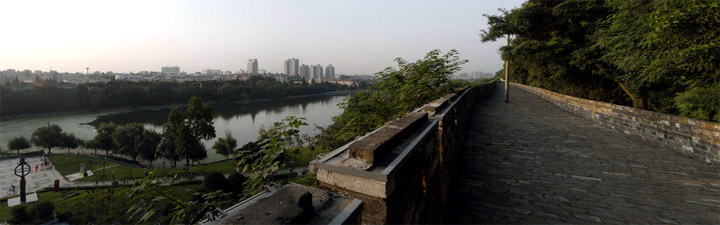 Photo taken from the top of Nanjing's city walls. Credit: Flickr/BrianLockwood