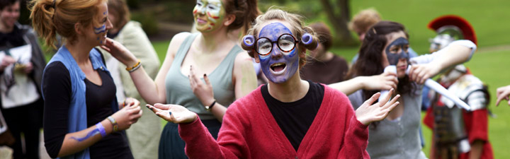 University of York students dressed in character 