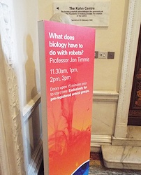 Royal Society Summer Science Exhibition Talk - Sign - Small