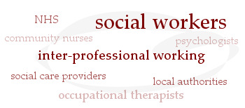 describe different working relationships in social care settings
