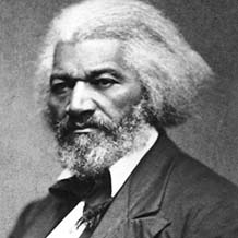 Photograph of American civil rights campaigner Frederick Douglass
