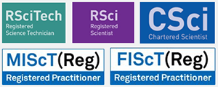 Logos of professional registration