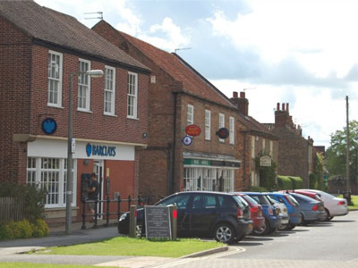 Heslington village has a post office, a deli, two pubs and four banks with cashpoints.