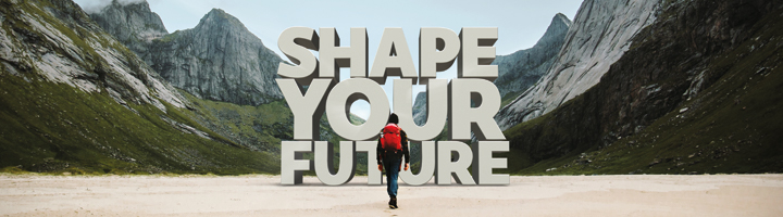 Shape your future web banner