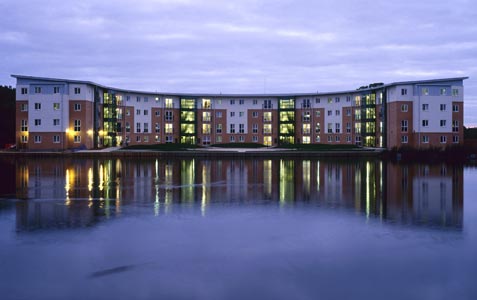 Wentworth College at night