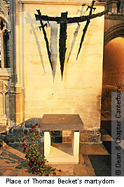 Place of St Thomas Becket's martyrdom