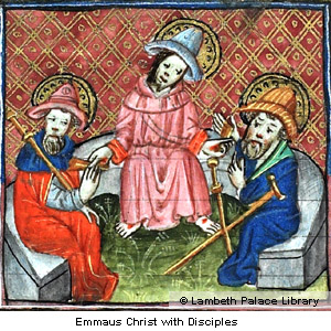 Emmaus Christ with disciples