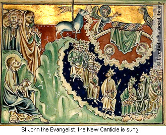 St John the Evangelist, the New Canticle is sung