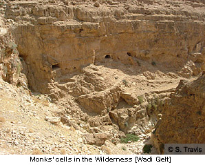 Monks' cells in the wilderness, Wadi Qelt