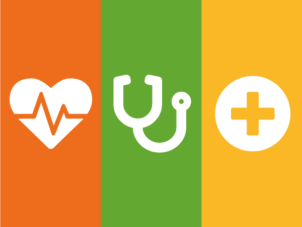 Image of heart beat icon and others