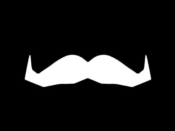 The Movember 'tache logo