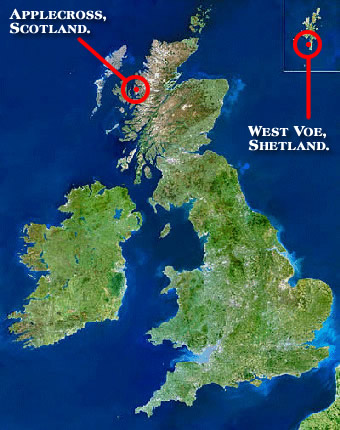 Satellite image of the British Isles
