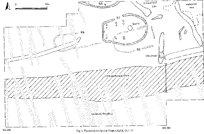 Figure 3: Excavations in the South Field, INT 11