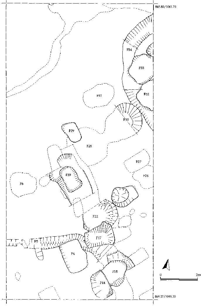 Figure 6: Excavations north of the church, INT 15