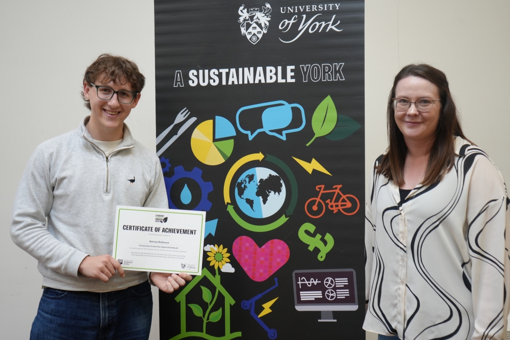 Student Sustainability Awards - Get involved, University of York