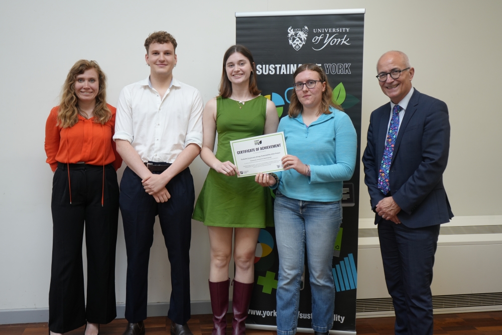 Student Sustainability Awards - Get involved, University of York