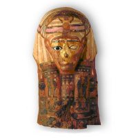 An Egyptian artefact in the form of a human head