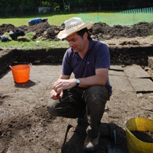 Dr Jonathan Finch at Gawthorpe Dig