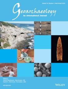 Front cover of the journal Geoarchaeology