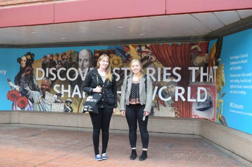 Rachel and Emily at the British Library 