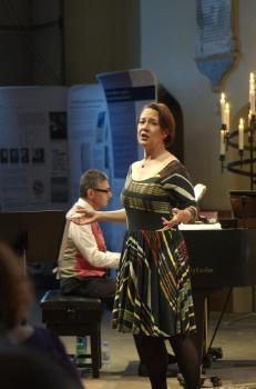A picture of a performance by the New Budapest Orpheum Society at the National Centre for Early Music, York as part of the 'Out of the Shadows' festival in 2016.