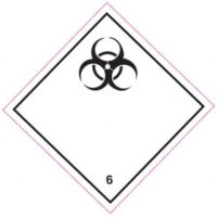 Class 6 hazard transportation label