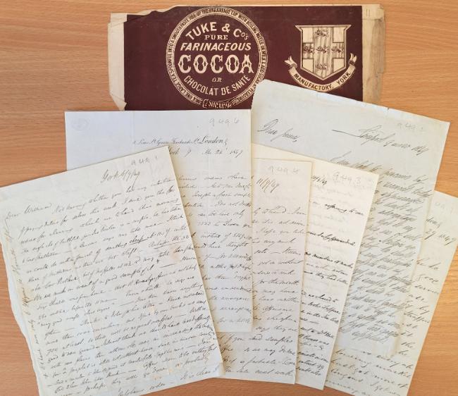 A selection of letters and an advertisement from the new Tuke Correspondence