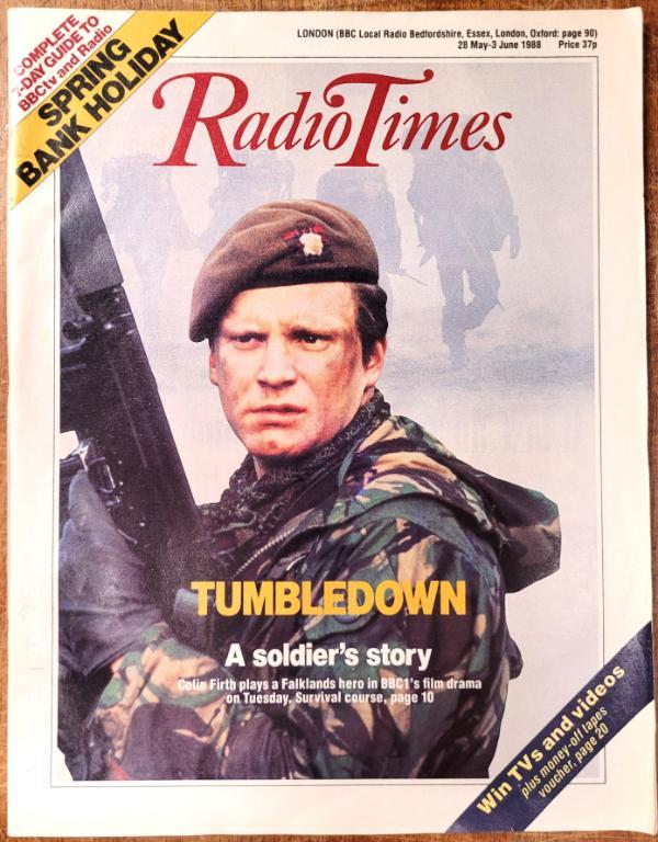 Charles Wood's 'Tumbledown' on the cover of the Radio Times in 1988