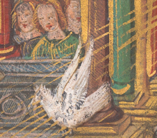 A 16th Century illustration of a dove