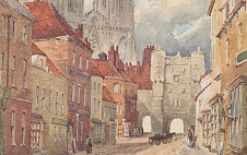 Mabel Leaf, Bootham watercolour