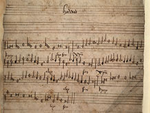 A fragment of 15th century music known as the York Masses
