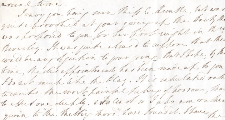 Kemble letter March 1830 part b