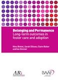 Book cover:  Belonging and Permanence. Outcomes in Long-term Foster Care and Adoption