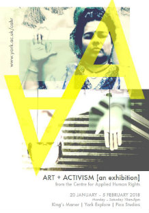 Arts + Activism Exhibition poster